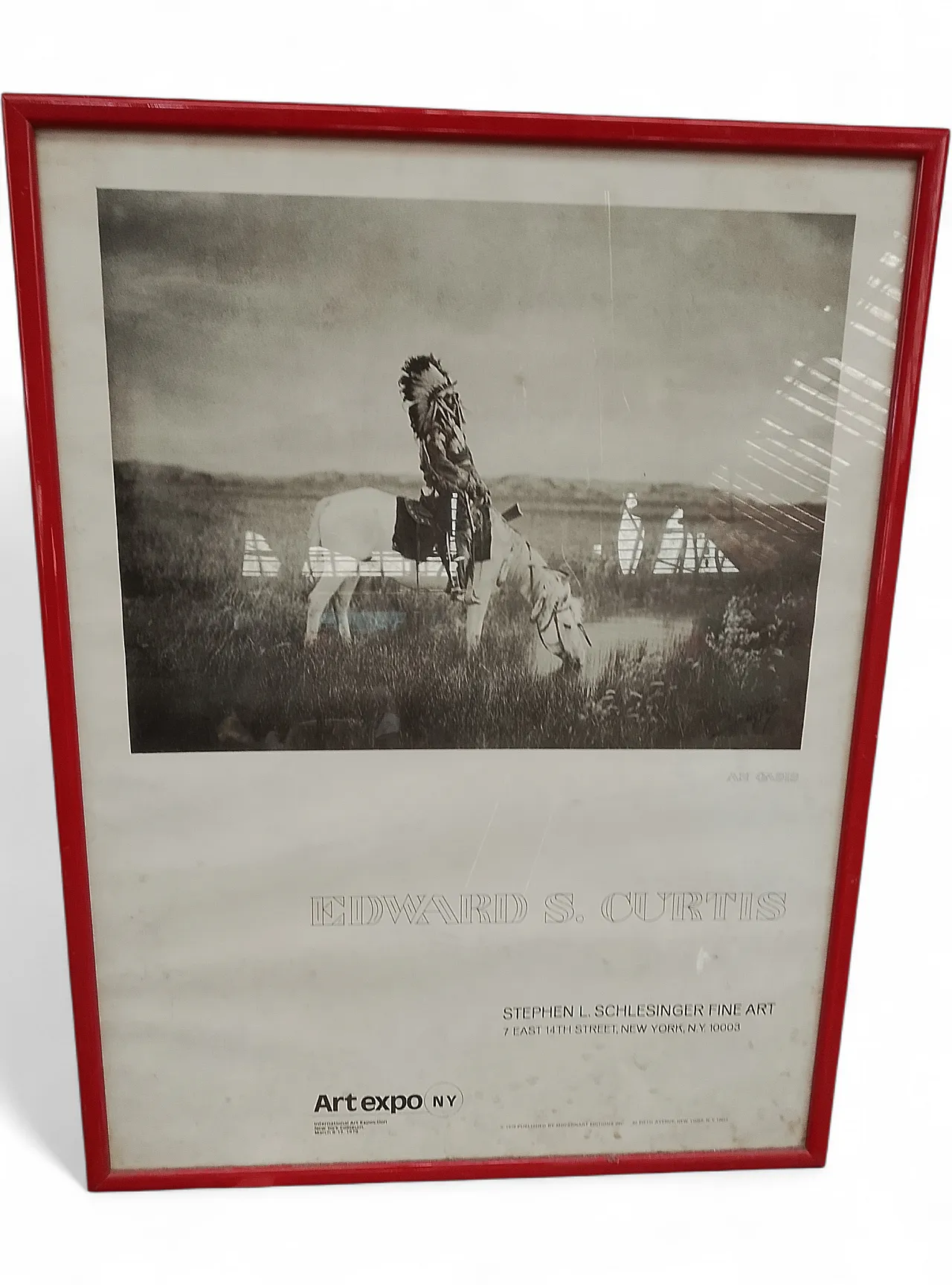 Framed poster "AN OASIS" by Edward S. Curtis 7