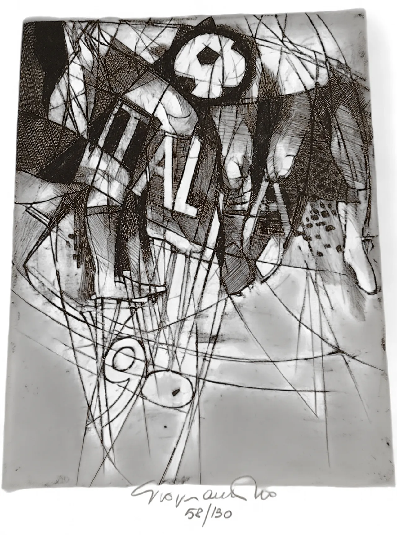 Etchings "Italia 90" by Giacomo Soffiantino 4