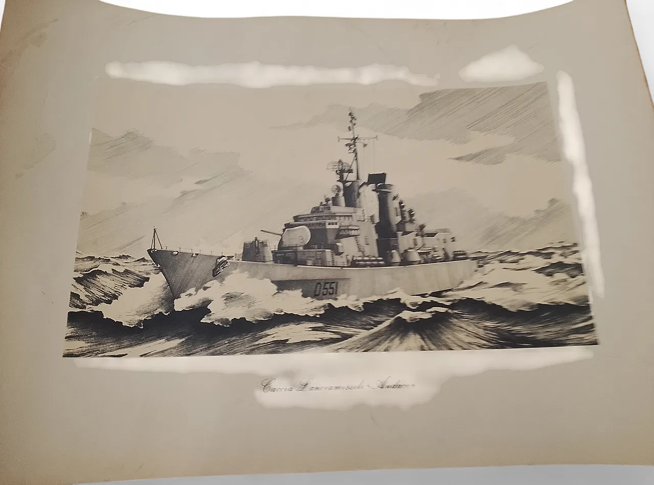 LITHOGRAPH "CRUISER QUARTO" NAVY 4