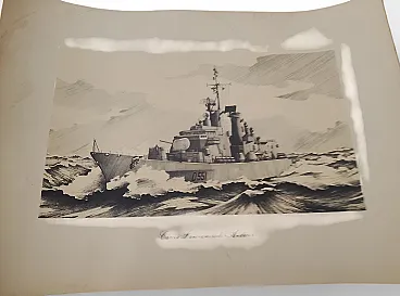 AUDACE MISSILE-LAUNCING FIGHTER LITHOGRAPHY