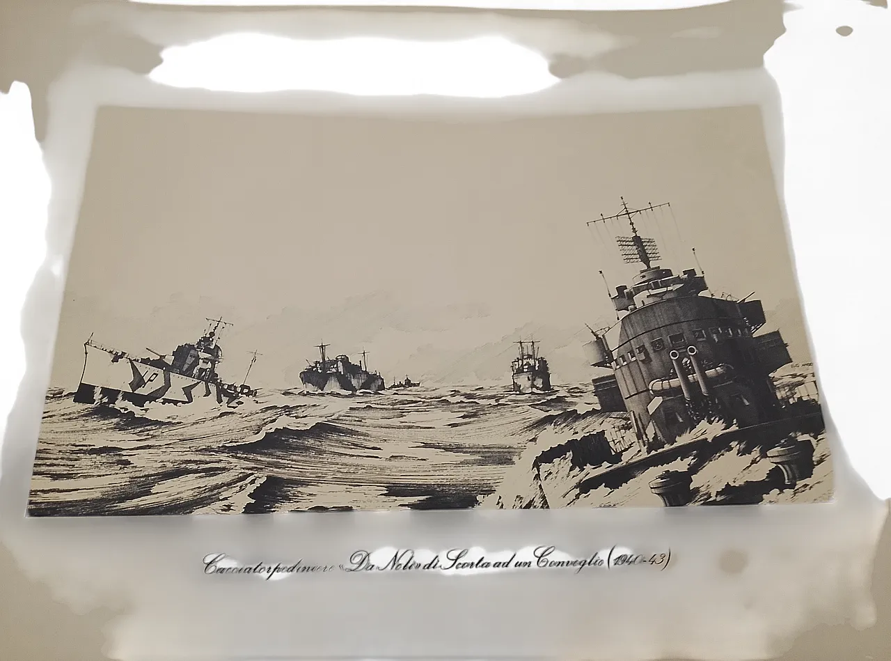 LITHOGRAPHY OF THE DESTROYER "DA NOLI" 5