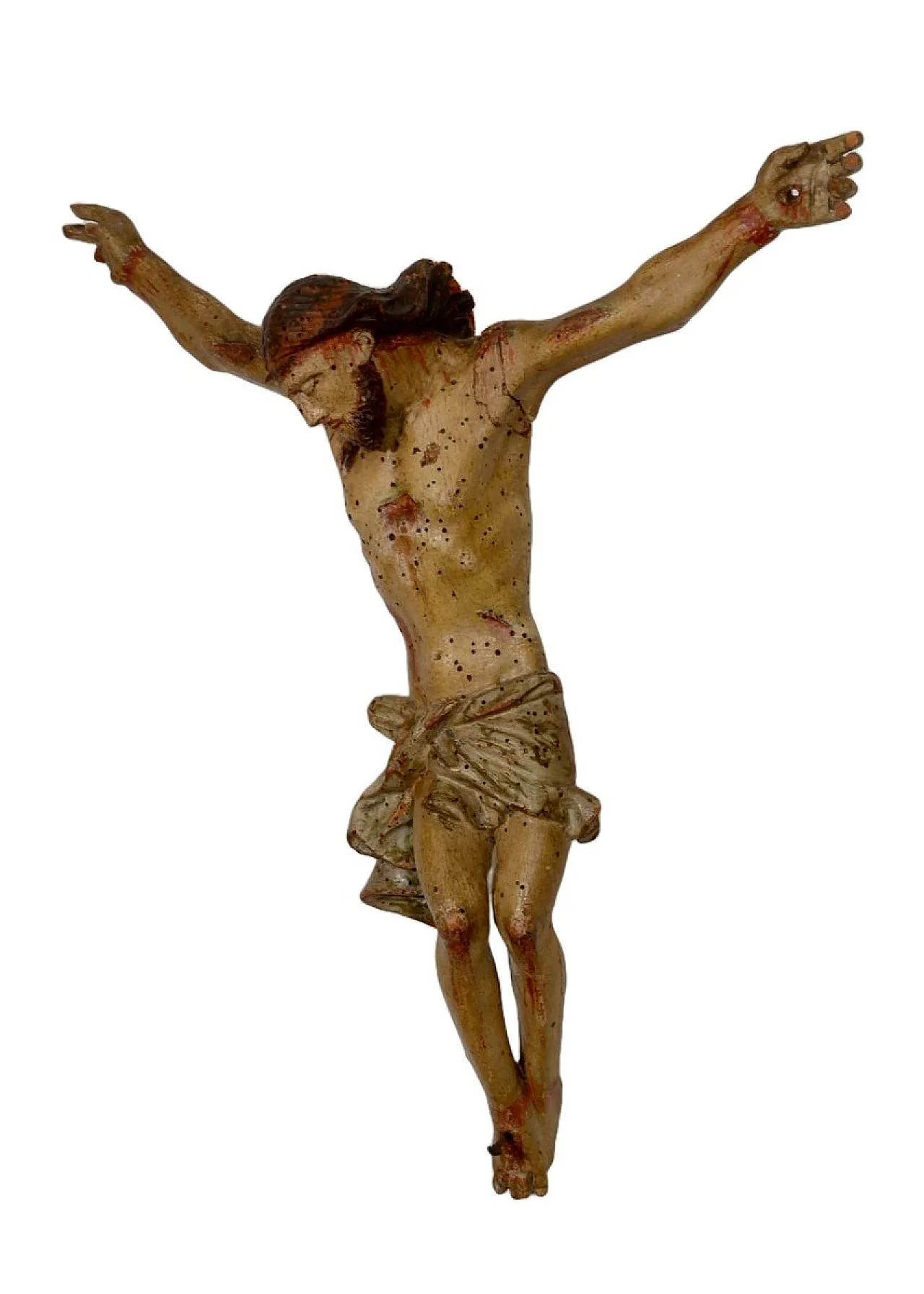 Italian Artist, Corpus Christi Sculpture, polychrome wood,19th century 2
