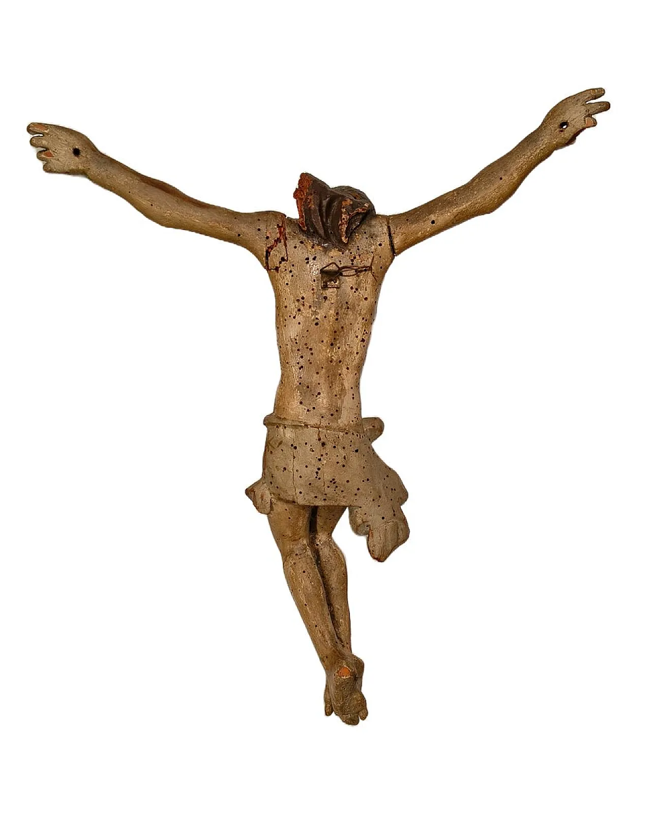 Italian Artist, Corpus Christi Sculpture, polychrome wood,19th century 3