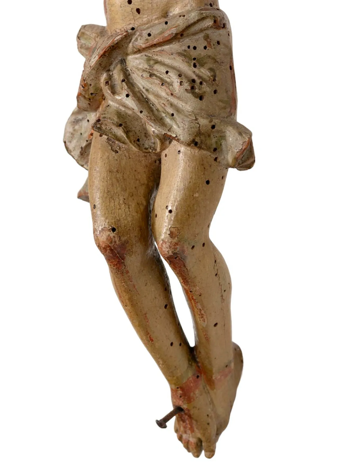 Italian Artist, Corpus Christi Sculpture, polychrome wood,19th century 4