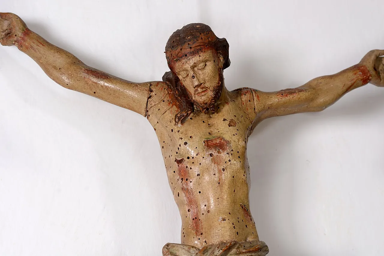 Italian Artist, Corpus Christi Sculpture, polychrome wood,19th century 5
