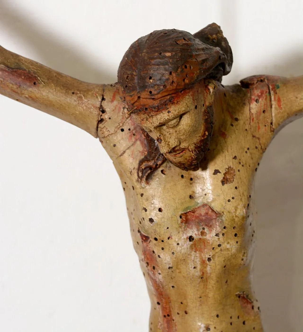 Italian Artist, Corpus Christi Sculpture, polychrome wood,19th century 6
