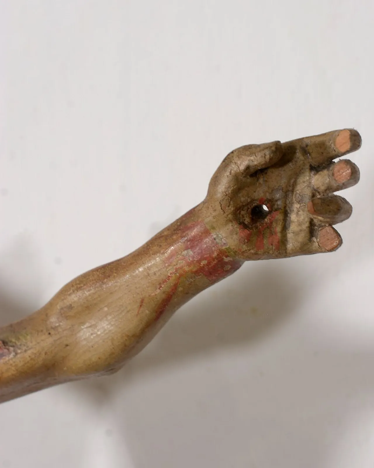 Italian Artist, Corpus Christi Sculpture, polychrome wood,19th century 9