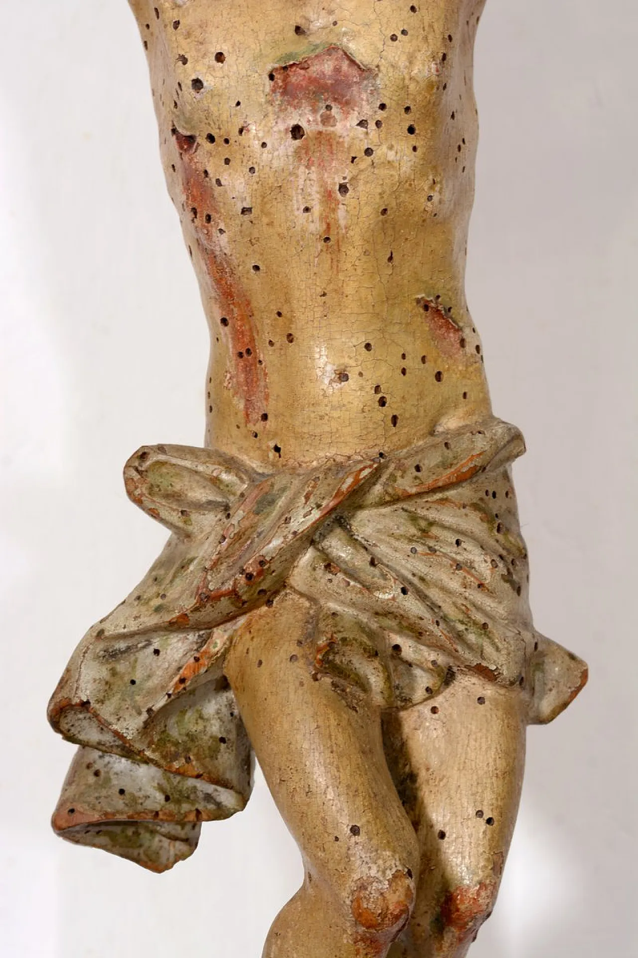 Italian Artist, Corpus Christi Sculpture, polychrome wood,19th century 13