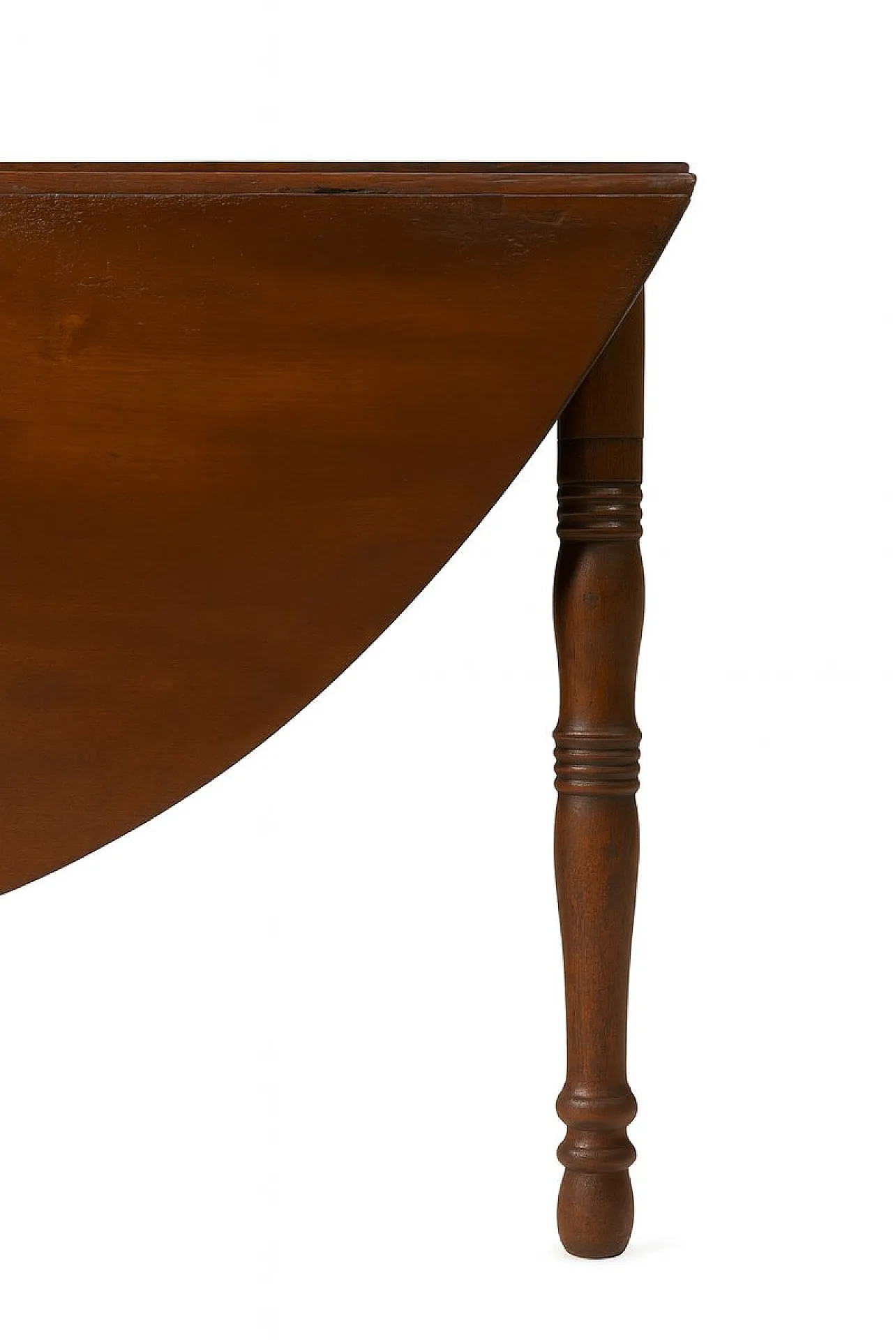 Walnut drop-leaf table with accordion opening, 19th century 10