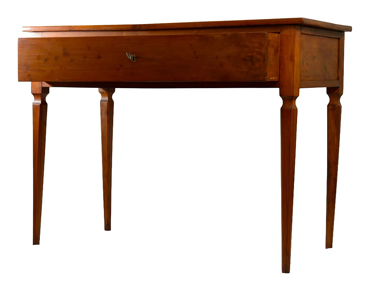 Cherrywood writing desk with drawer, late 18th century 3