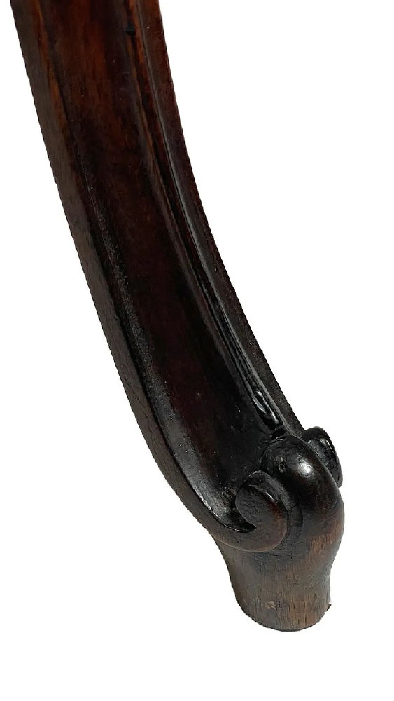 Louis XV French side table in carved walnut, 19th century 4