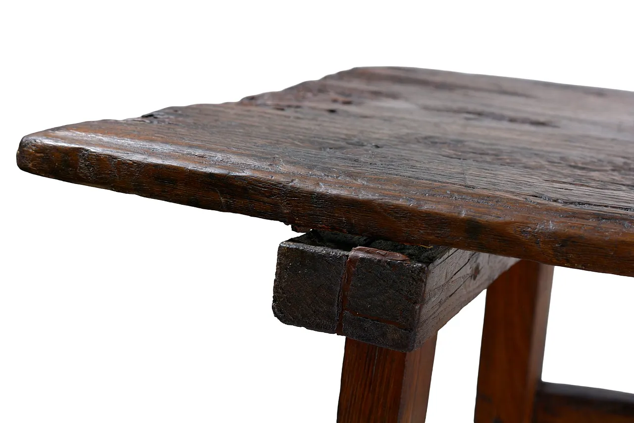 Rustic farmhouse console table, early 19th century 5