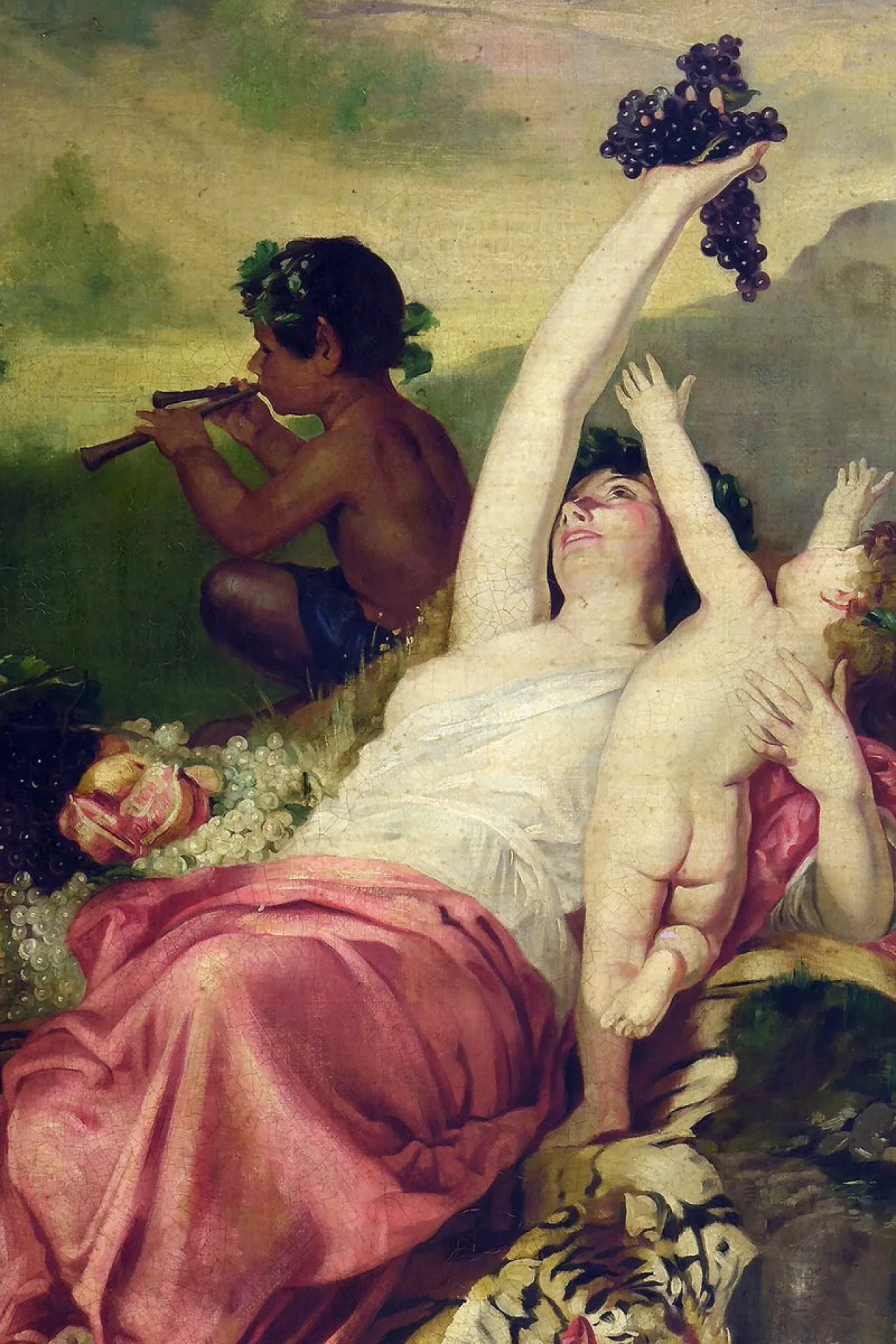 Angelo Granati, Allegoria di Bacco ed Euforia, olio su tela, '900 2