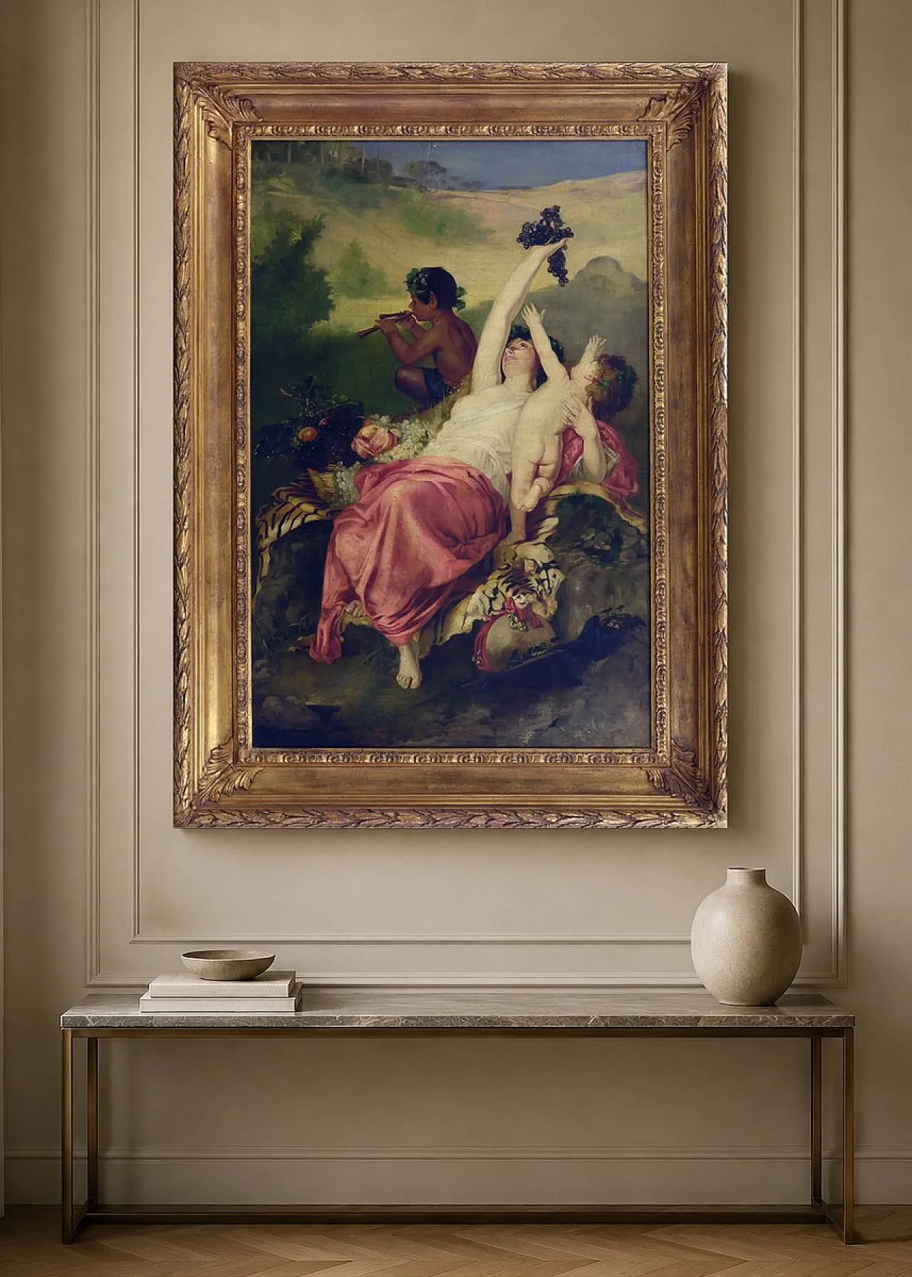 Angelo Granati, Allegoria di Bacco ed Euforia, olio su tela, '900 4