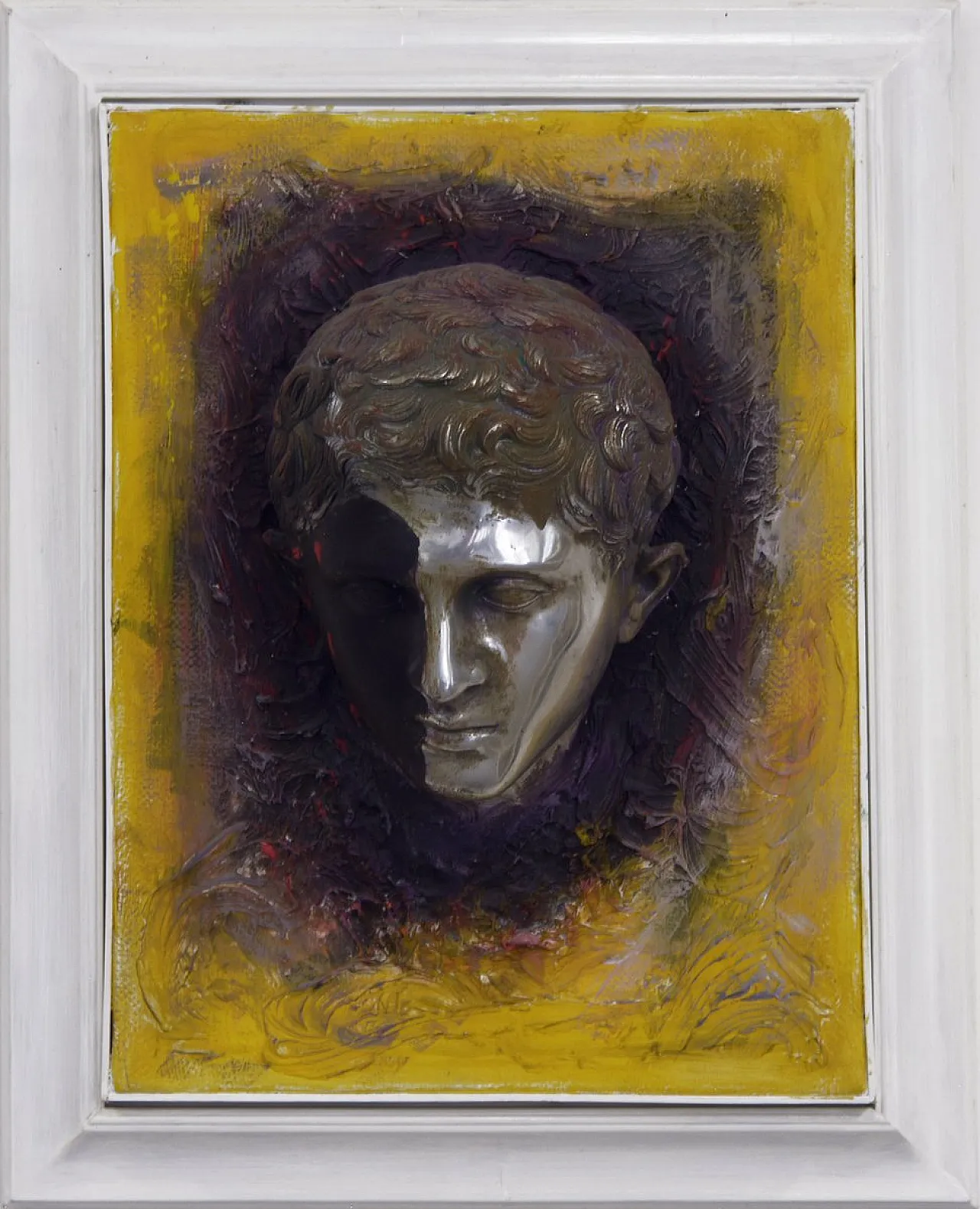 Aluminum Eco Silente sculpture on painted canvas by G Caiafa, 2000s 1