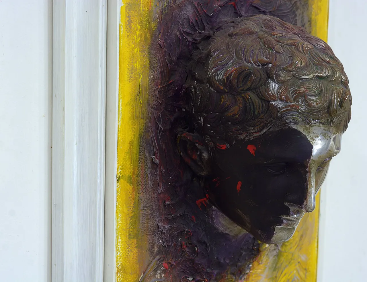 Aluminum Eco Silente sculpture on painted canvas by G Caiafa, 2000s 4