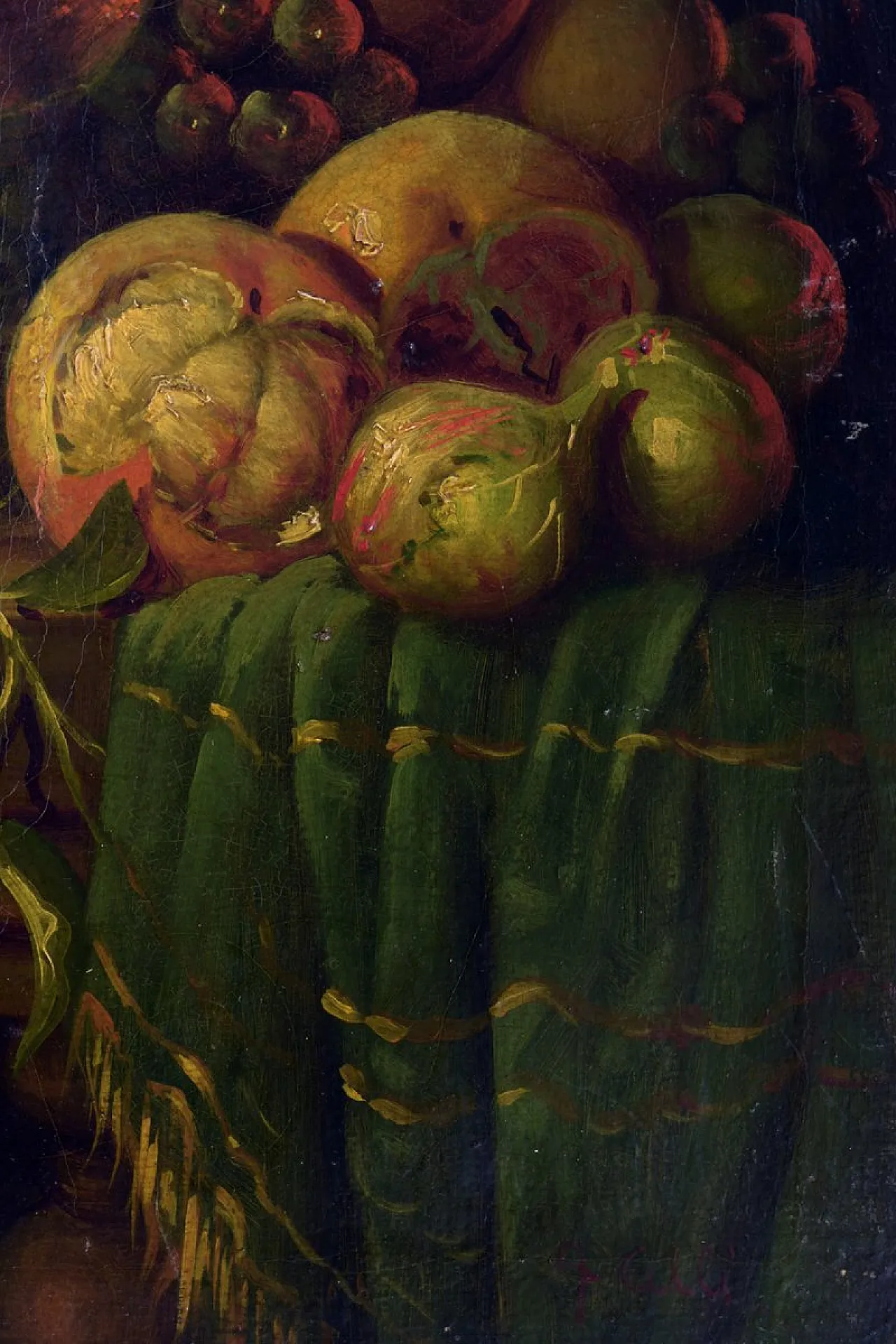 Antonio Celli, Natura morta, olio su tela con cornice, anni '90 5