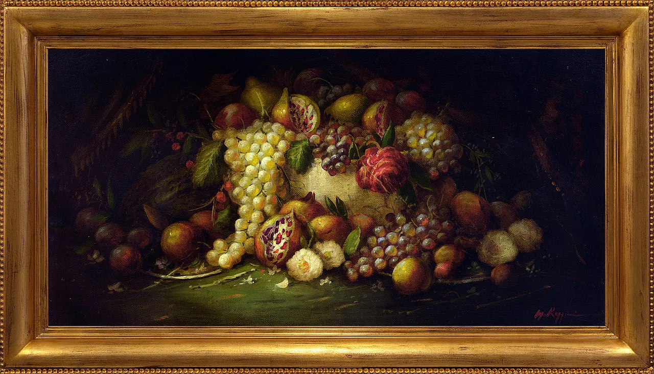 Massimo Reggiani, Natura morta, olio su tela, anni '90 1