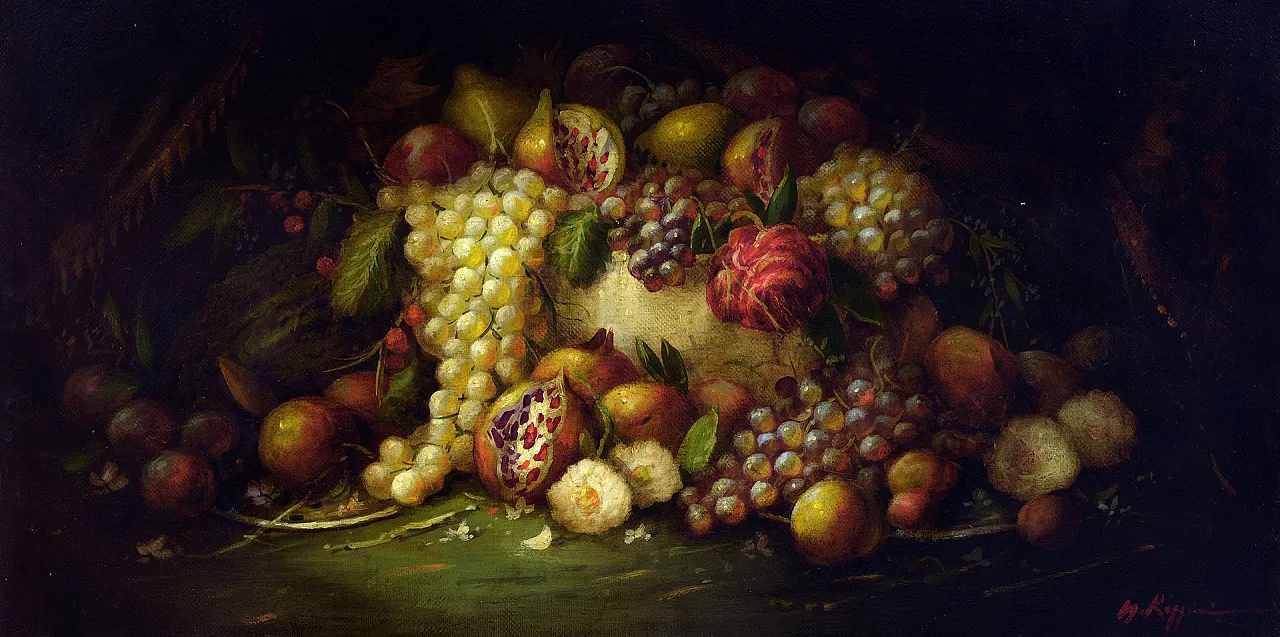 Massimo Reggiani, Natura morta, olio su tela, anni '90 3