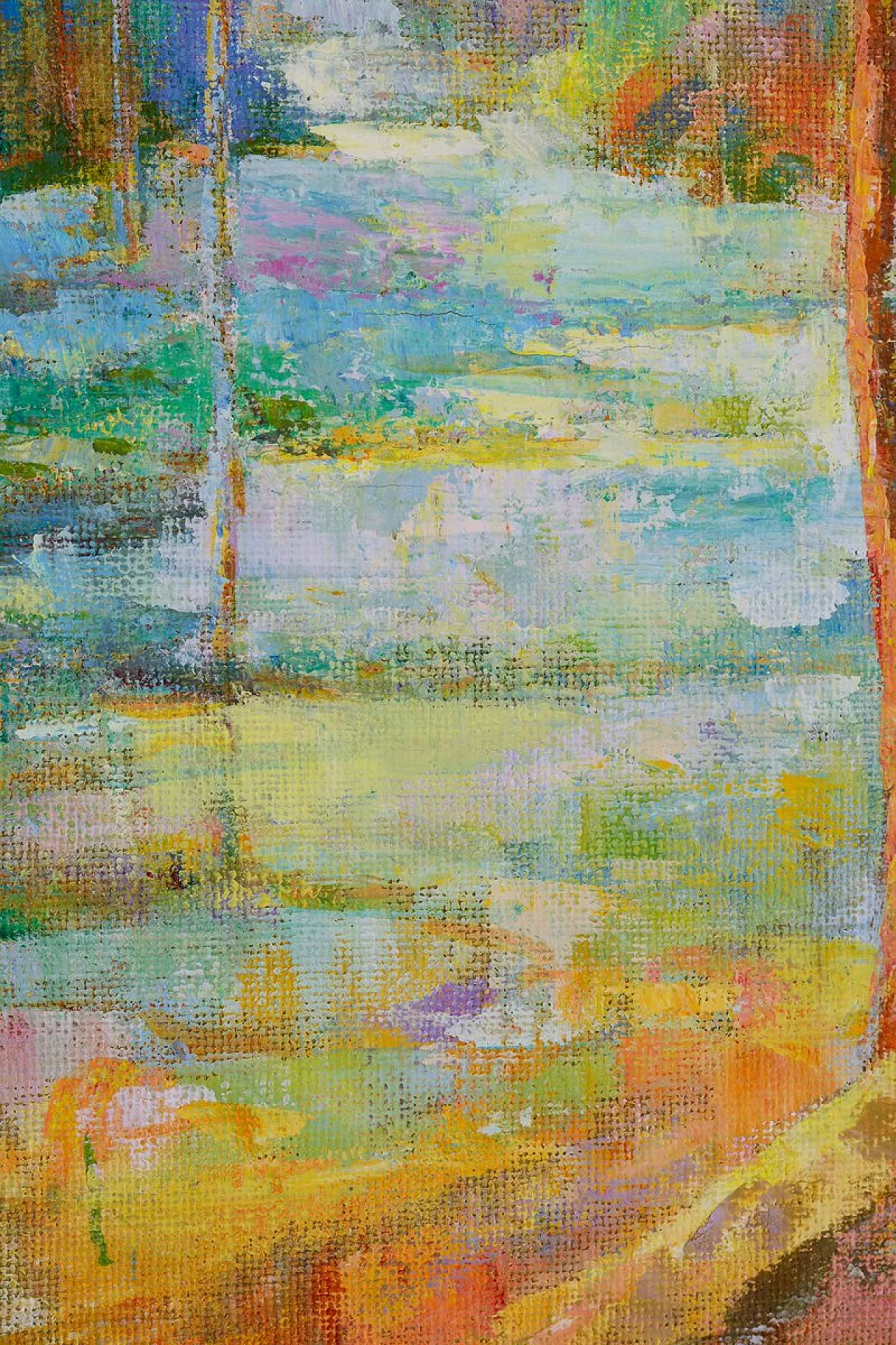 Alfonso Pragliola, Paesaggio Al Sentiero, tecnica mista, anni 2000 3