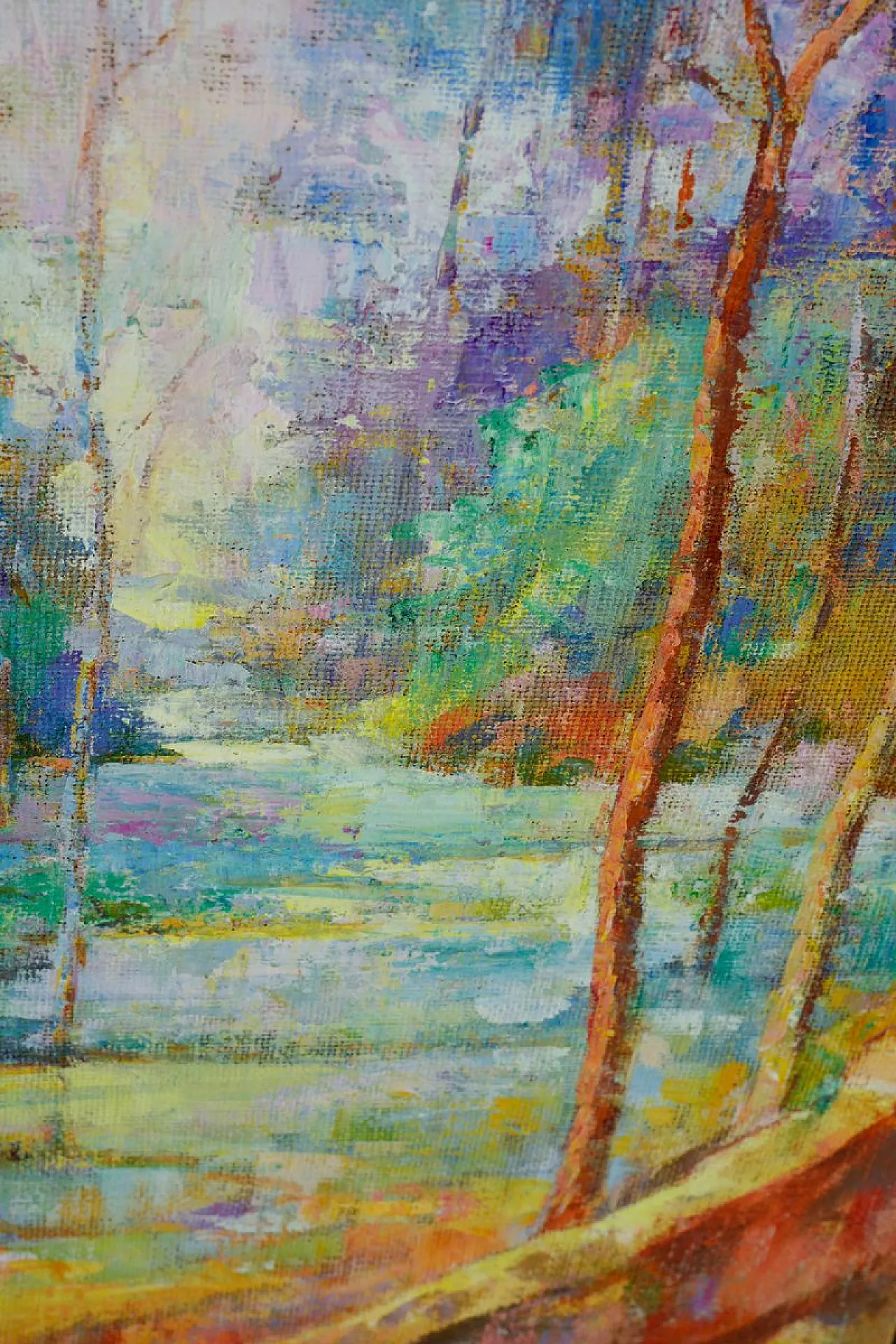 Alfonso Pragliola, Paesaggio Al Sentiero, tecnica mista, anni 2000 5
