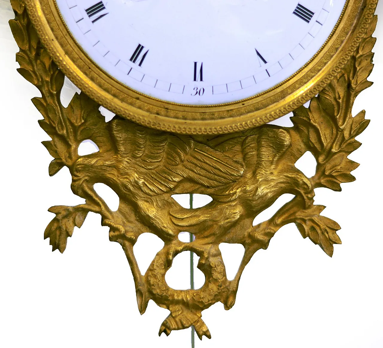 Louis XVI Style marble and gilt bronze mantel clock, 19th century 5