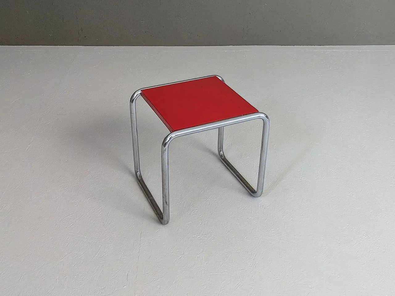 Early B 9/S Bauhaus canteen stool by Marcel Breuer for Thonet, 1930s 1