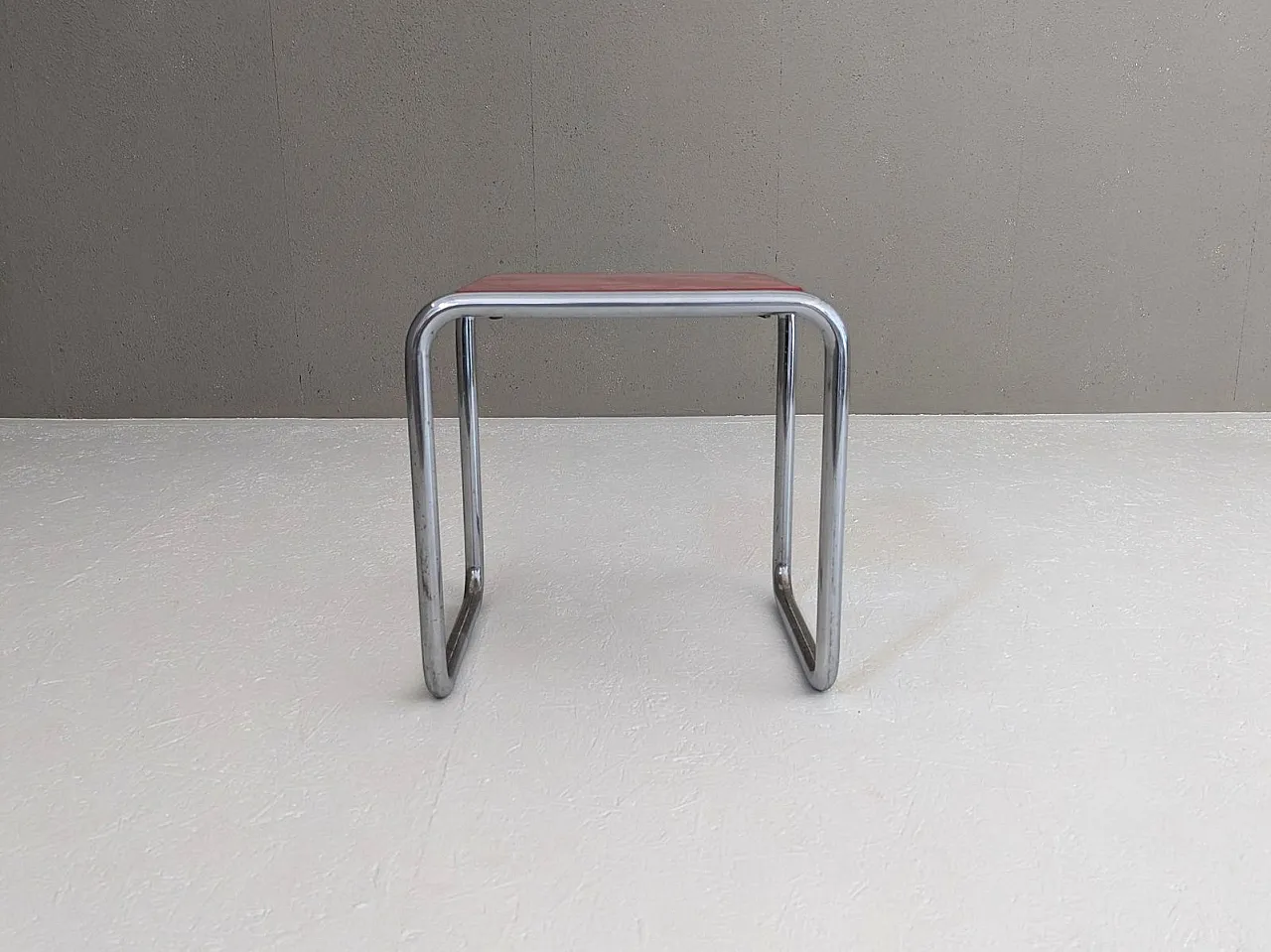 Early B 9/S Bauhaus canteen stool by Marcel Breuer for Thonet, 1930s 5