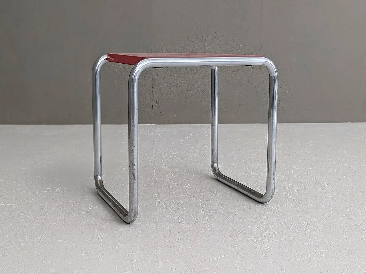 Early B 9/S Bauhaus canteen stool by Marcel Breuer for Thonet, 1930s 6
