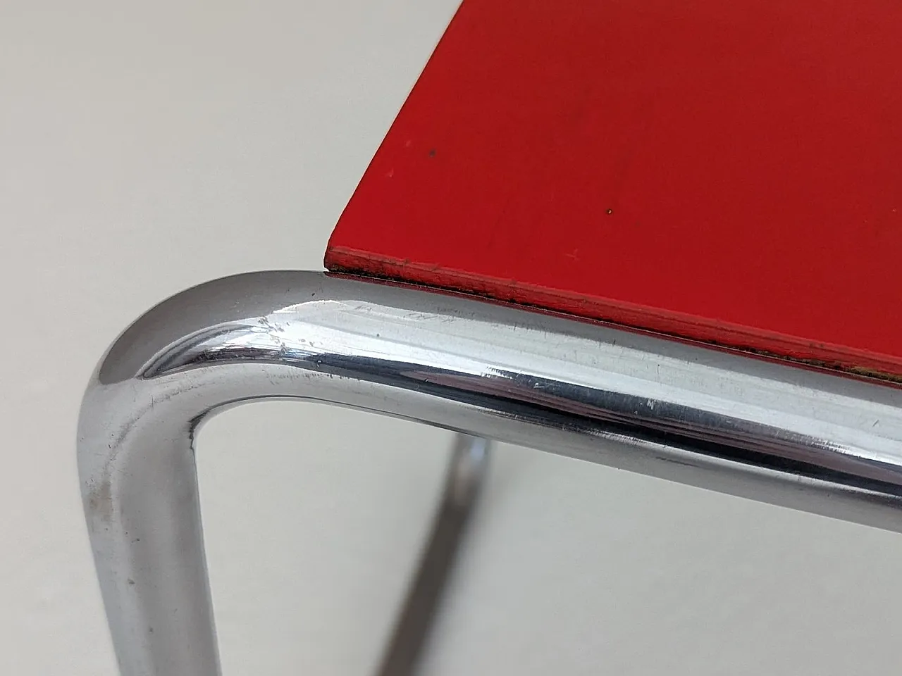 Early B 9/S Bauhaus canteen stool by Marcel Breuer for Thonet, 1930s 10