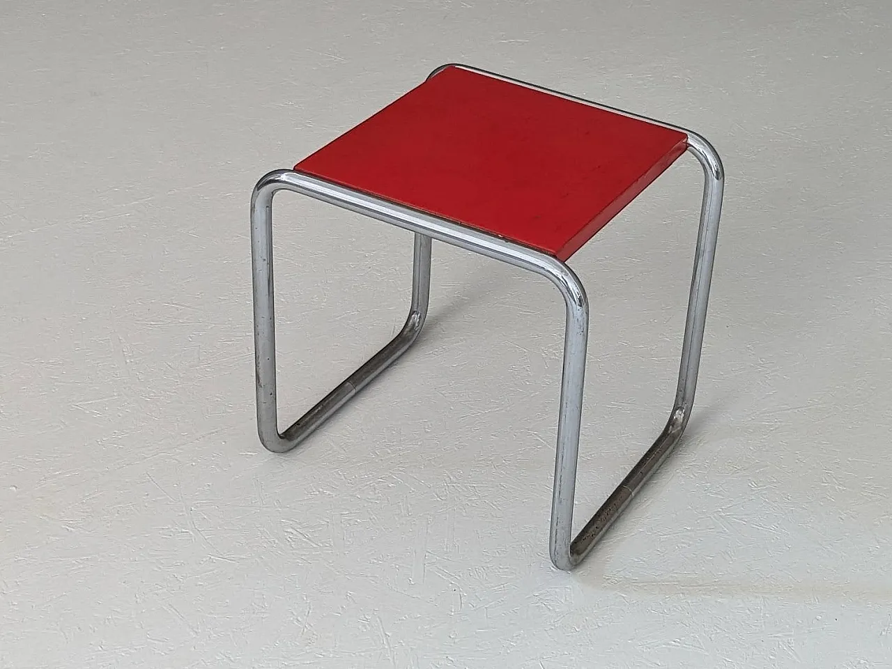 Early B 9/S Bauhaus canteen stool by Marcel Breuer for Thonet, 1930s 11