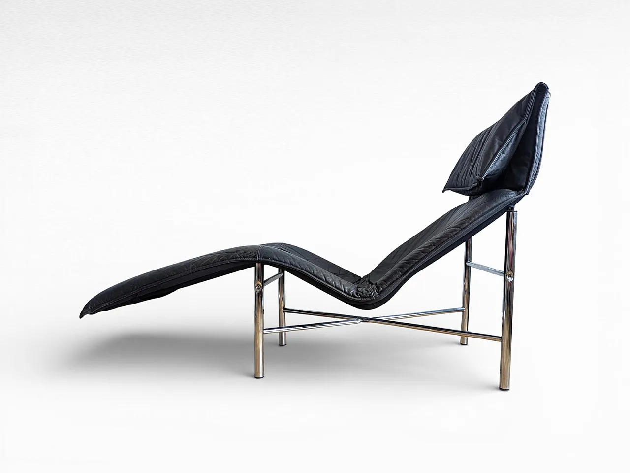 Leather skye lounge chair by Tord Björklund, 1980s 2