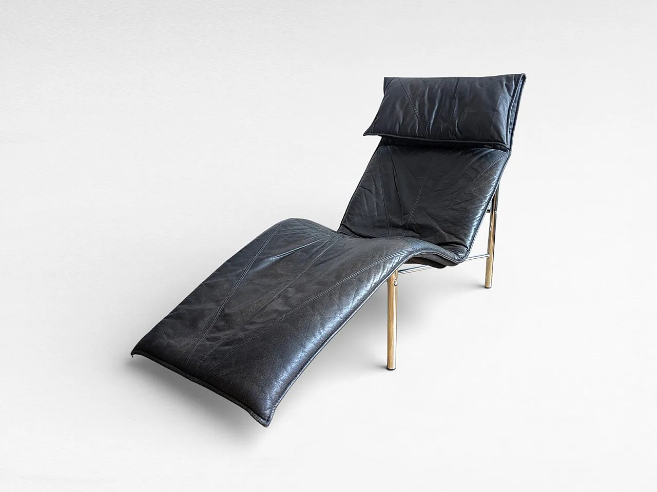 Leather skye lounge chair by Tord Björklund, 1980s 3