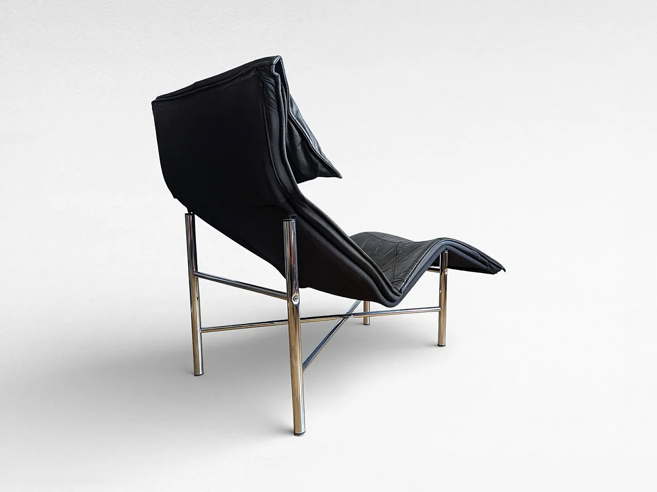 Leather skye lounge chair by Tord Björklund, 1980s 4