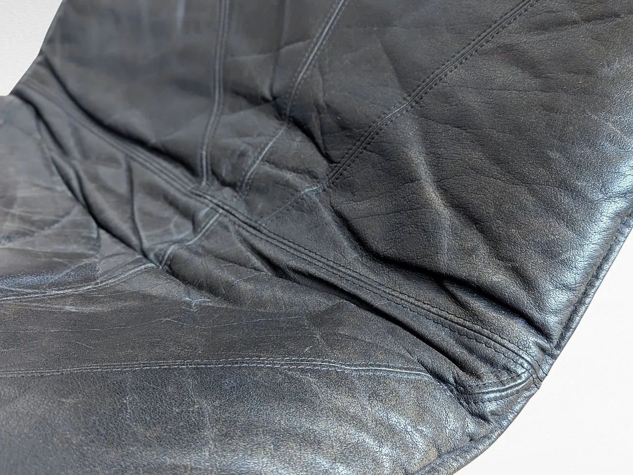Leather skye lounge chair by Tord Björklund, 1980s 8