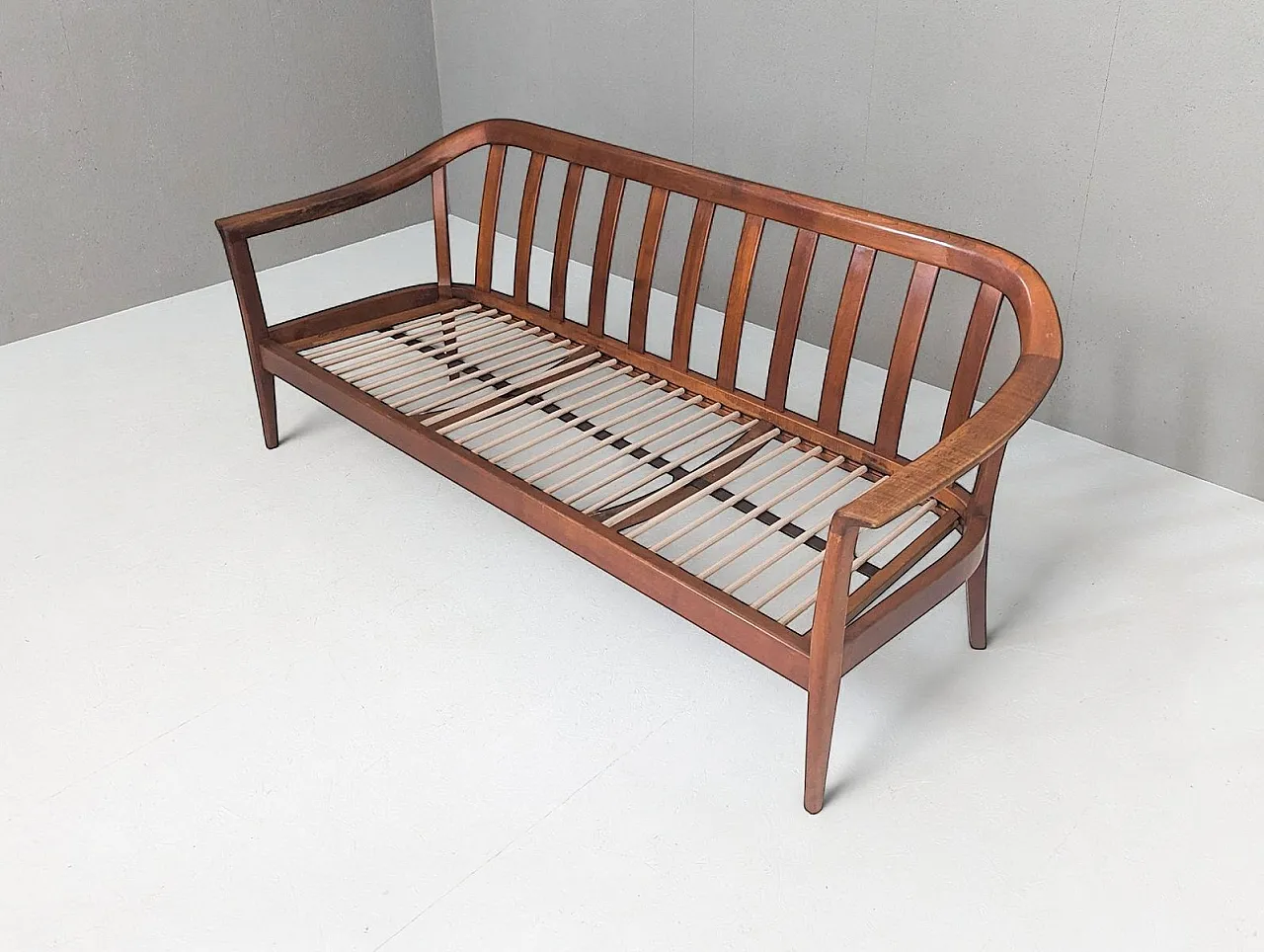 Mid-Century cherrywood sofa from Walter Knoll / Wilhelm Knoll, 1960s 3