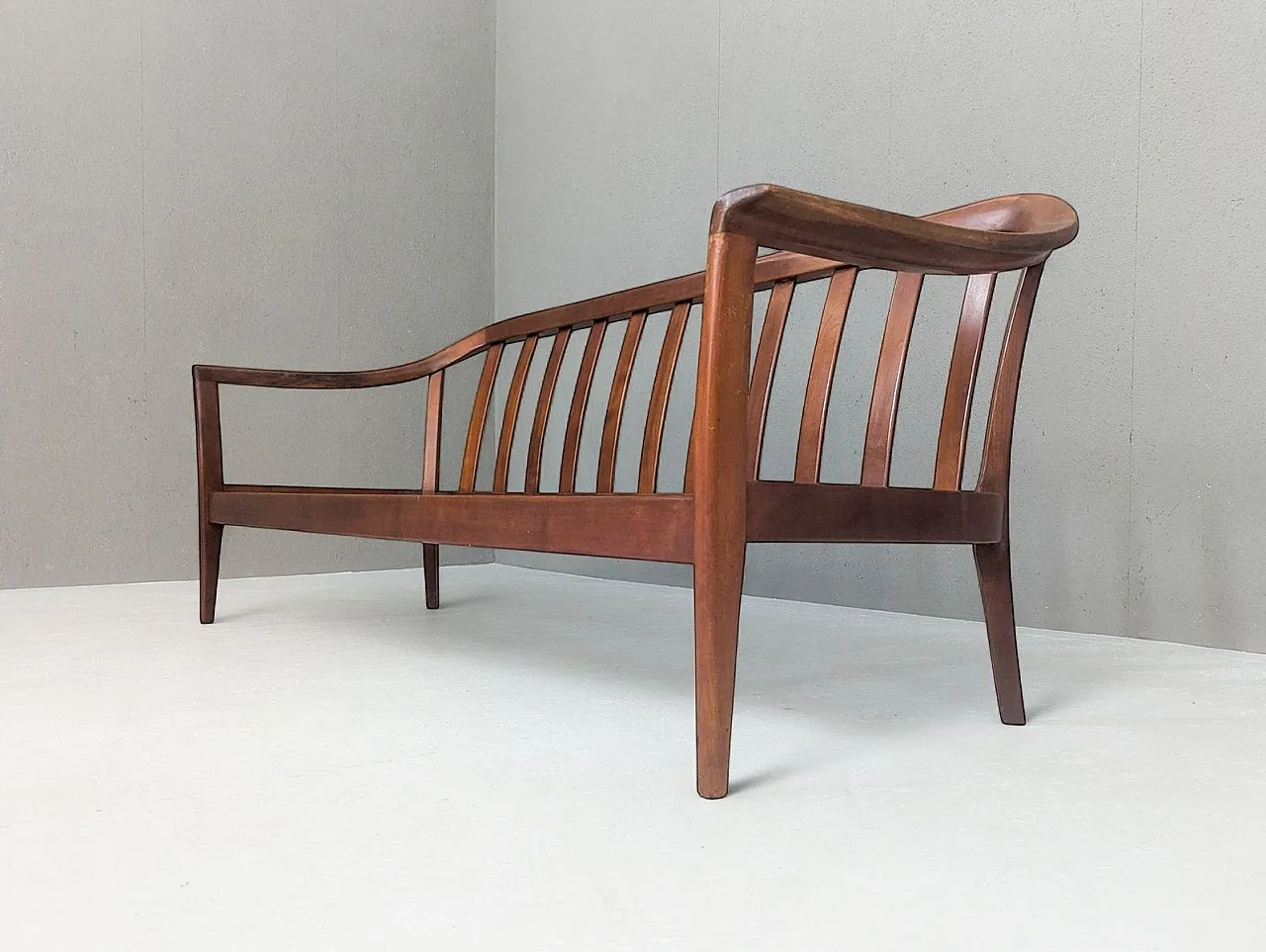 Mid-Century cherrywood sofa from Walter Knoll / Wilhelm Knoll, 1960s 5
