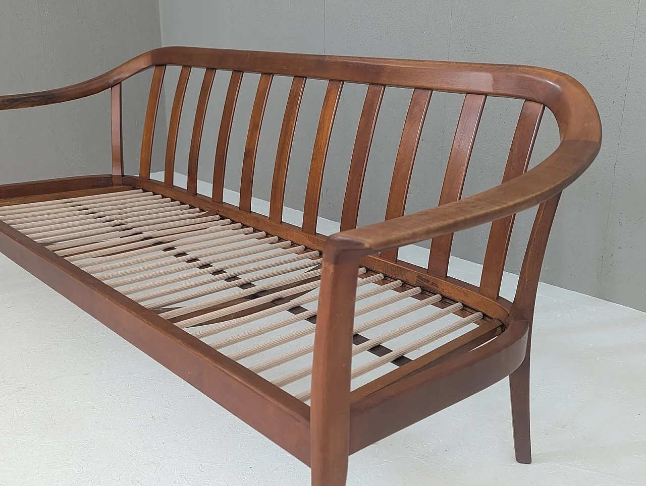 Mid-Century cherrywood sofa from Walter Knoll / Wilhelm Knoll, 1960s 8