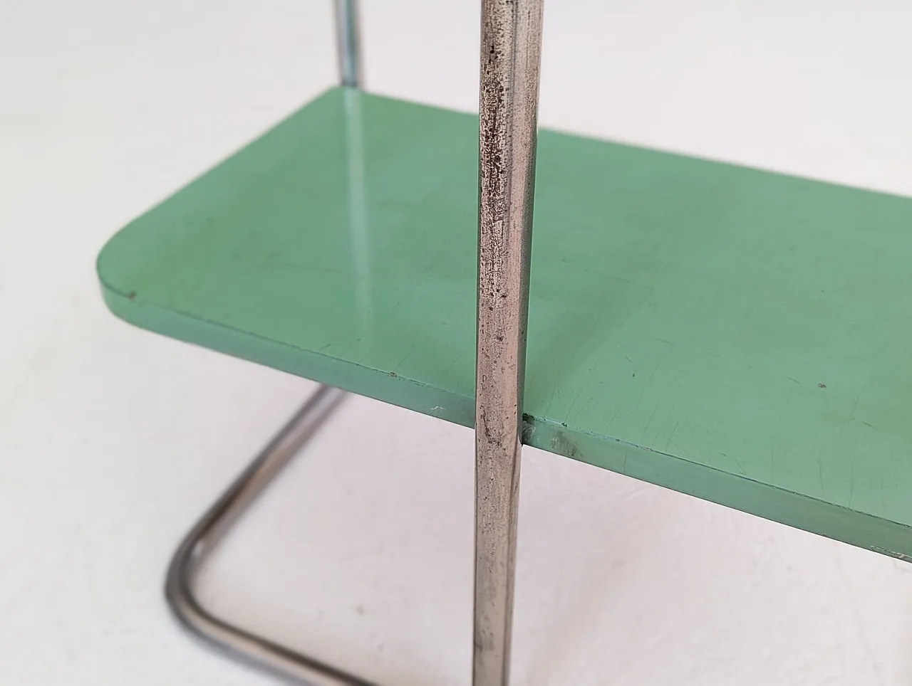 Bauhaus tubular steel console table by Robert Slezák for Slezak, 1930s 18