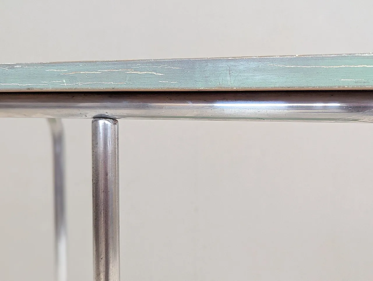 Bauhaus tubular steel console table by Robert Slezák for Slezak, 1930s 20