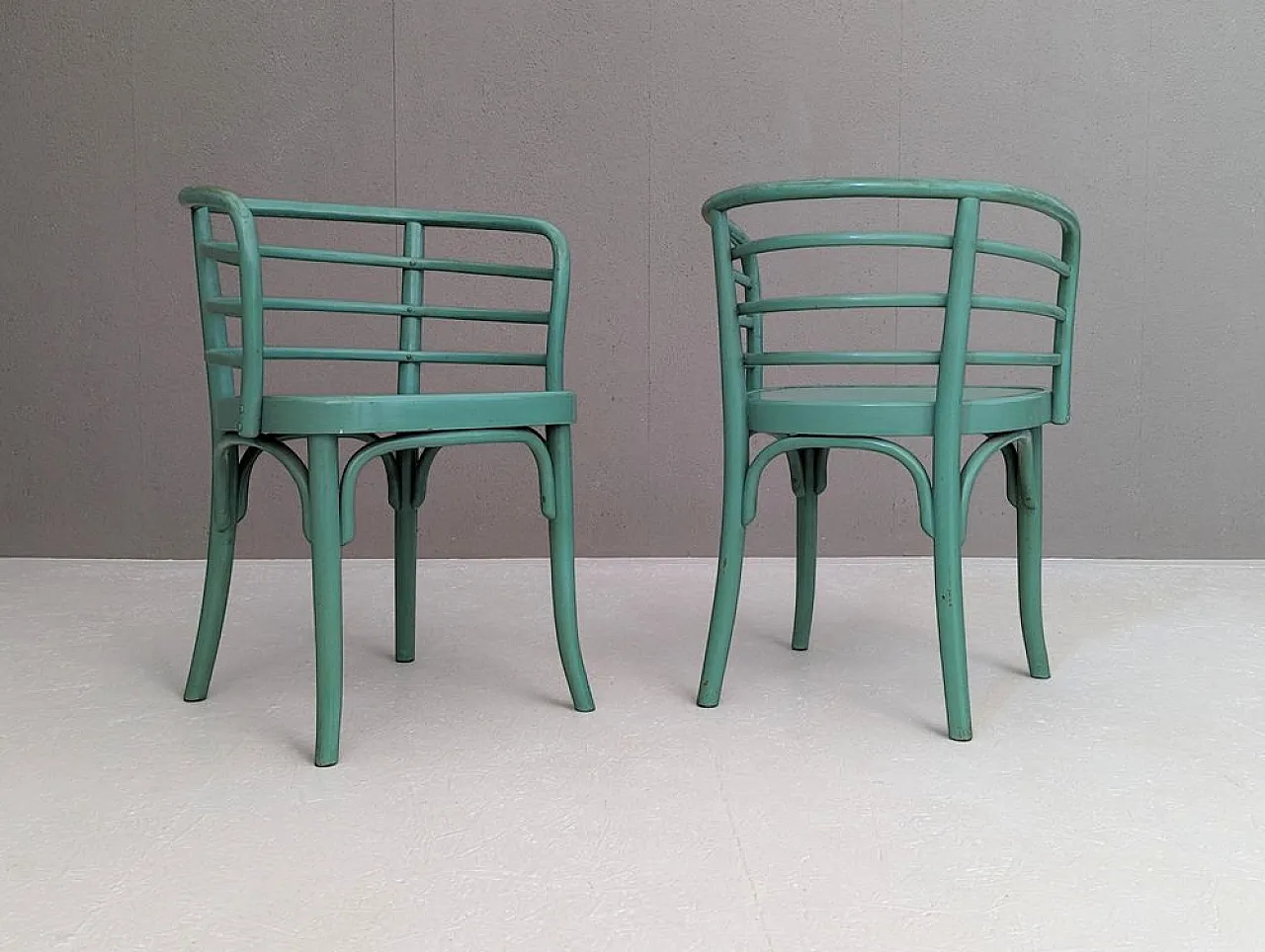 Viennese Thonet B 246 chairs & T 142 table by Josef Frank, 1930s 5