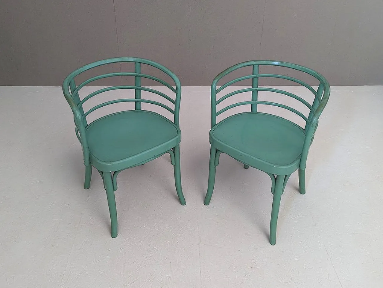 Viennese Thonet B 246 chairs & T 142 table by Josef Frank, 1930s 6
