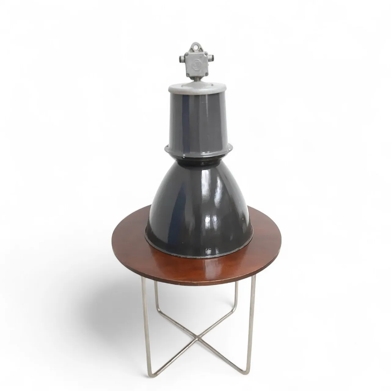 Pair of industrial pendant lights from Elektrosvit, 1970s 3