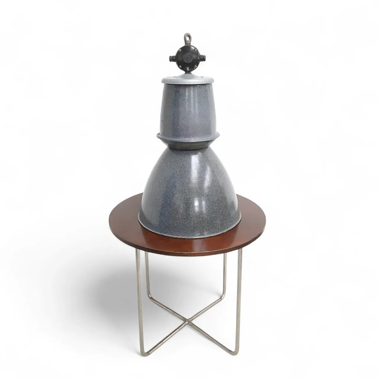 Pair of industrial pendant lights from Elektrosvit, 1970s 4