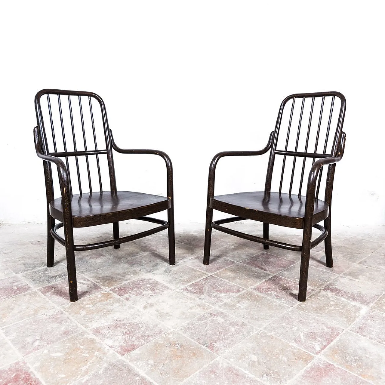 Pair of A 63/F Armchairs by Josef Frank from Thonet, 1930s 8