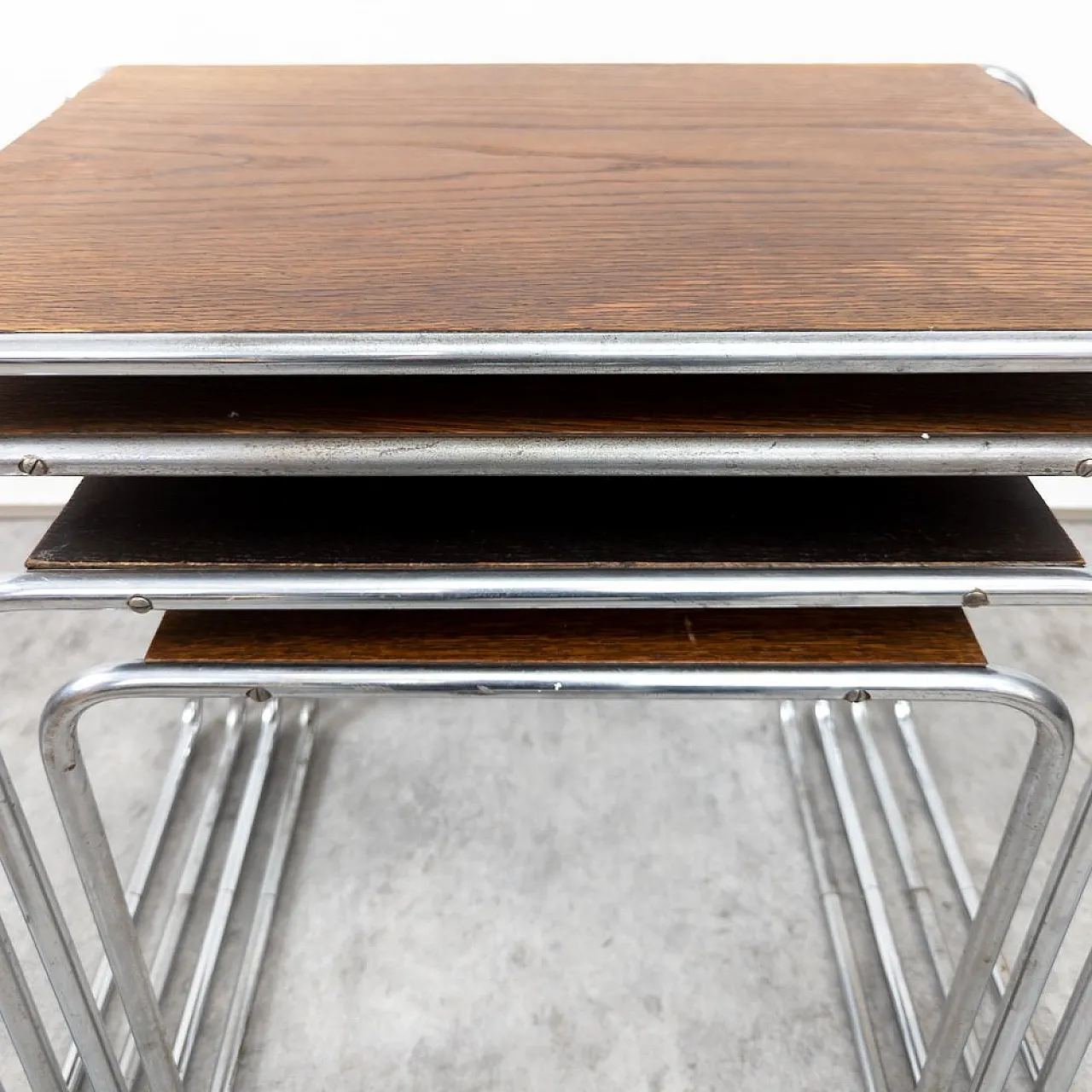 4 B9 Nesting tables attributed to Marcel Breuer for Thonet, 1930s 2