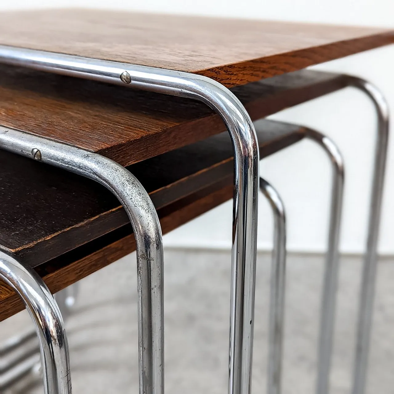 4 B9 Nesting tables attributed to Marcel Breuer for Thonet, 1930s 5