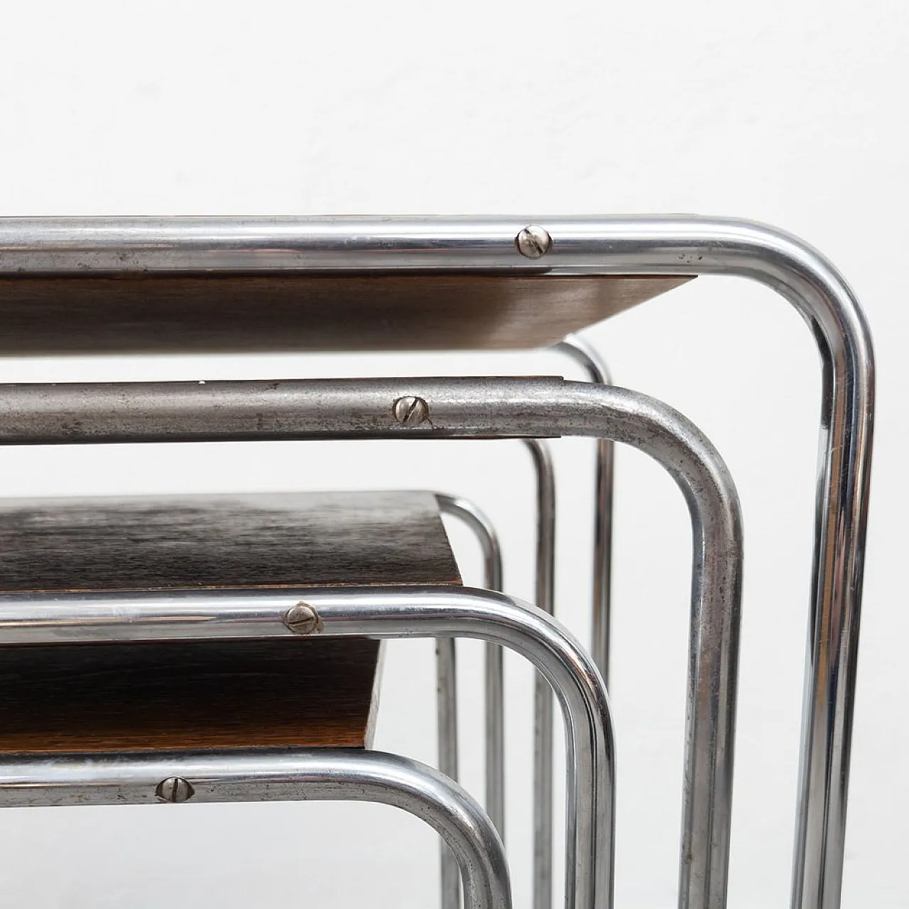4 B9 Nesting tables attributed to Marcel Breuer for Thonet, 1930s 11