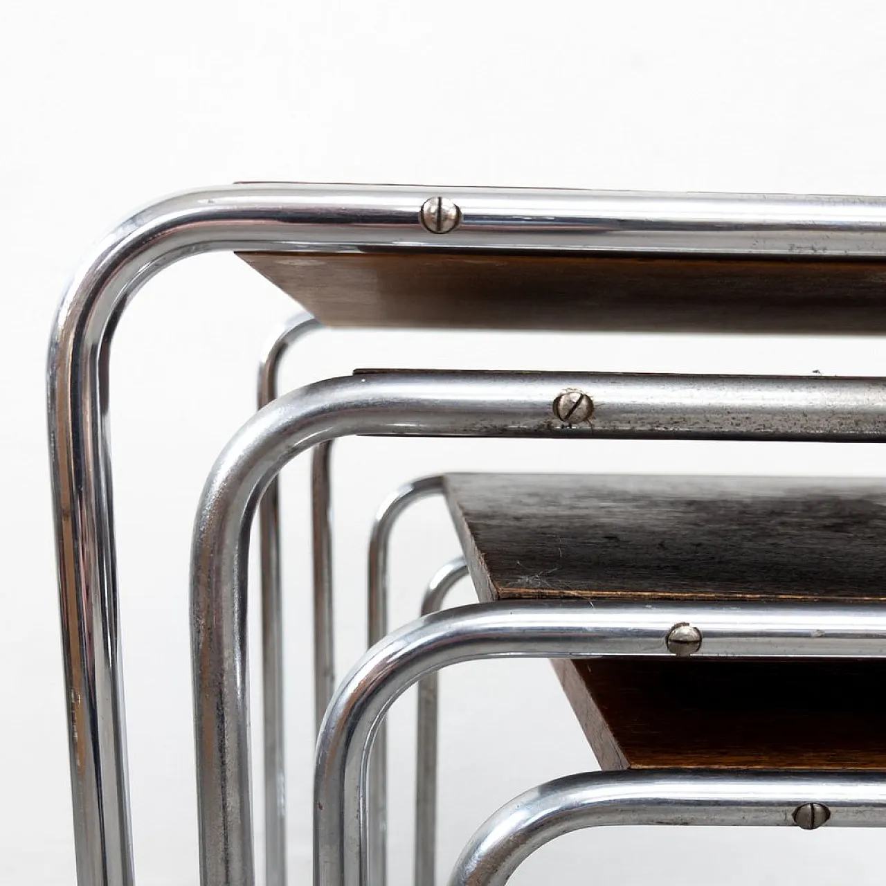 4 B9 Nesting tables attributed to Marcel Breuer for Thonet, 1930s 12