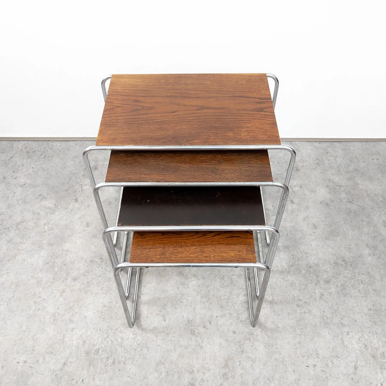 4 B9 Nesting tables attributed to Marcel Breuer for Thonet, 1930s 14